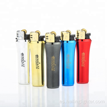 Encendedor de cigarrillos de butano de plástico desechable recargable Flint